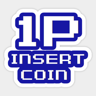 1P Insert Coin Sticker